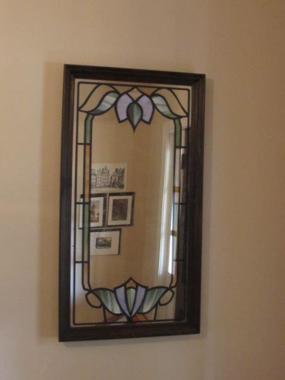 Mirror in Wooden Frame--17 1/2" x 32 1/4"