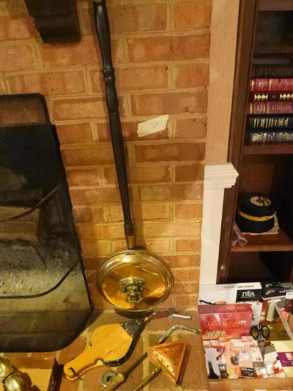 Assorted Fireplace Accessories, Some Brass