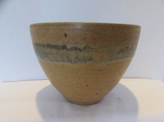 Signed Walter Hobbs Pottery Bowl--5 1/2" High