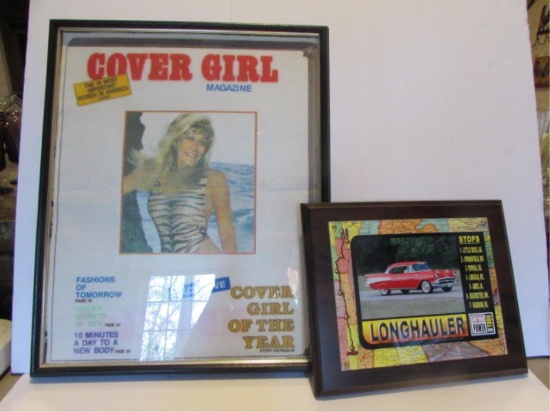 Framed Picture 17" x 21" & Wall Plaque12 7/8" x