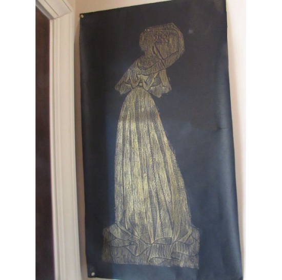 Brass Rubbing From A Church in Great Britain.