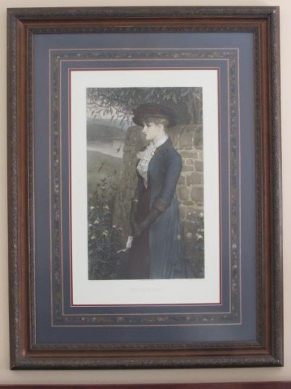 Framed & Triple Matted Steel Engraving--"Sunless