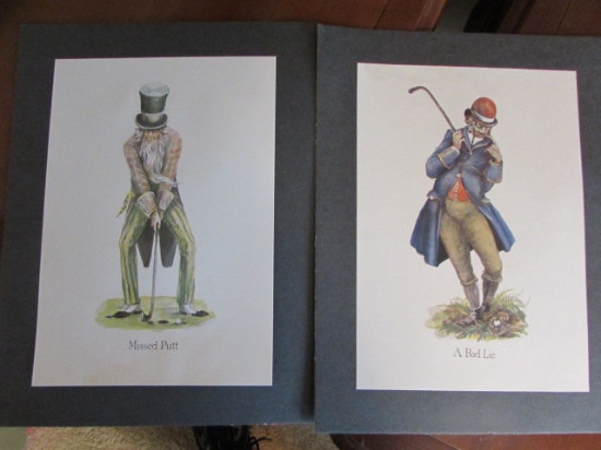 (2) Norman Orrs "Classic Golf" Prints:  Missed