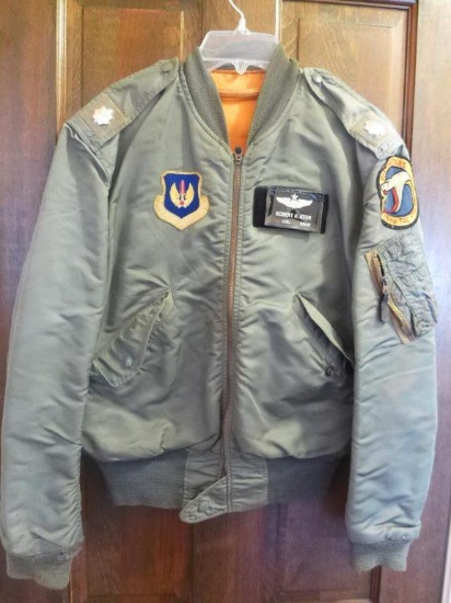 Lt. Colonel's USAF Mens Flying Jacket with Name