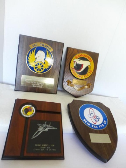(4) USAF Award Plaques