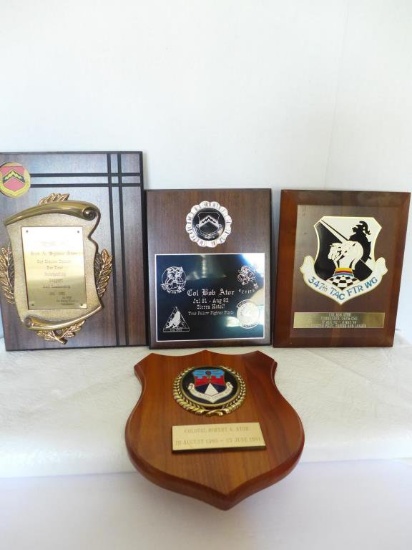 (4) USAF Award Plaques
