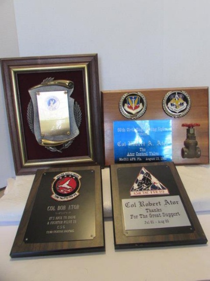 (4) USAF Award Plaques
