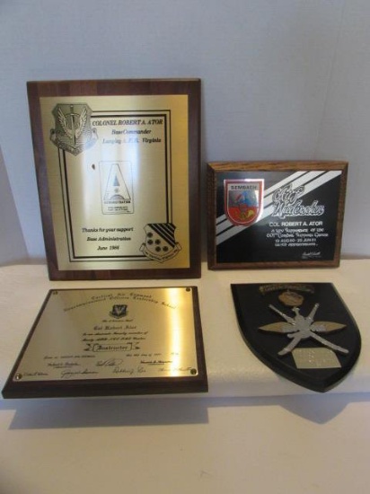 (4) USAF Award Plaques