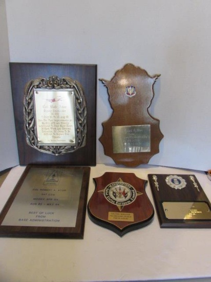 (5) USAF Award Plaques