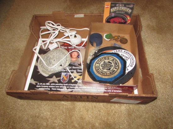 Box of Assorted Air Force Memorabilia, Men's