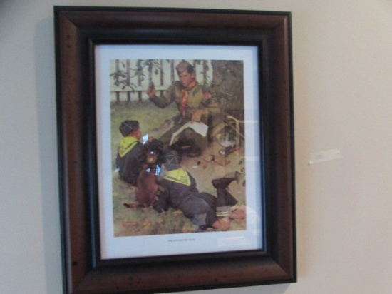 Framed Norman Rockwell Print " The Adventure