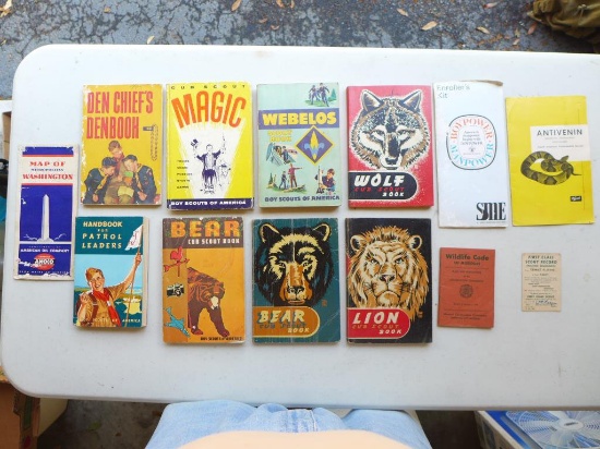 (8) Boy Scout Books & Pamplets from 1940s & 1950s