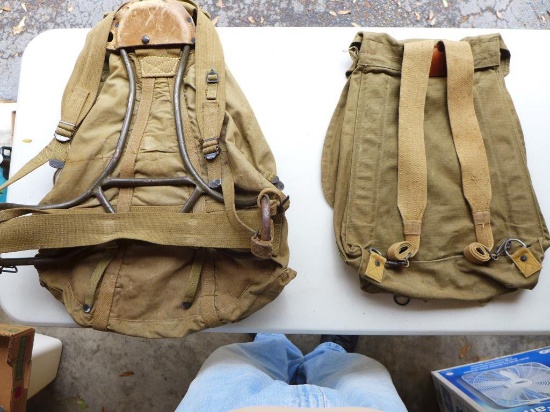 Vintage Boy Scout Aluminum Frame Back Pack,