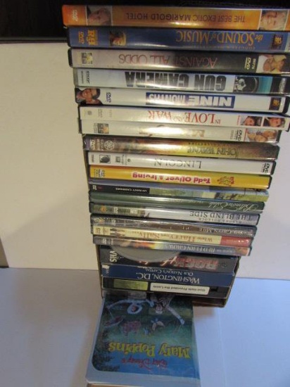 Assorted DVDs, VHS Tapes
