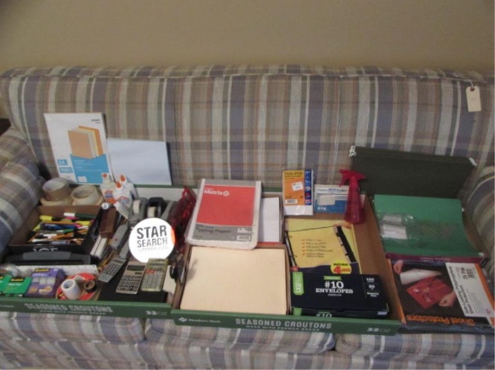 Large Assortment of Office Supplies:  Hole