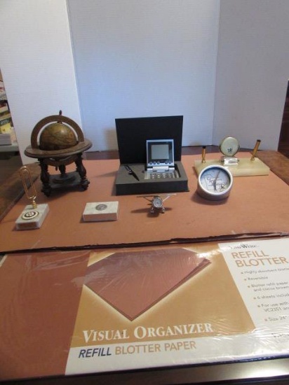 Desk Blotter Mat & Blotter Refills, Assorted Desk