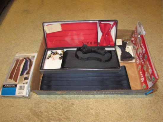 Assorted Mens Accessories--Cuff Links, Bowties