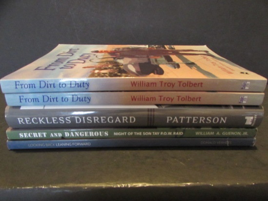 (5) Books autographed by the authors--Military