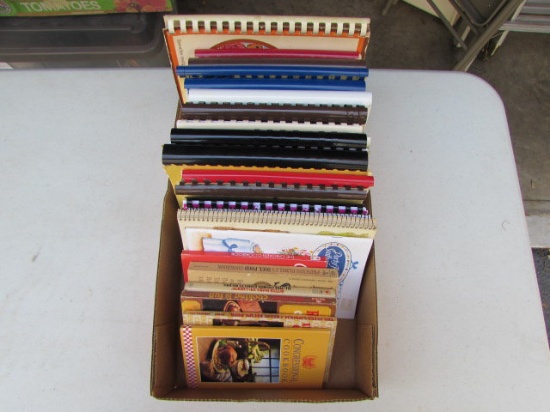 (23) Spiral Bound and Paperback Cookbooks