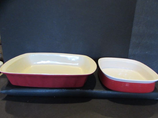 (2) Baking Pans:  14" x 9.5" Good Cook & Corning