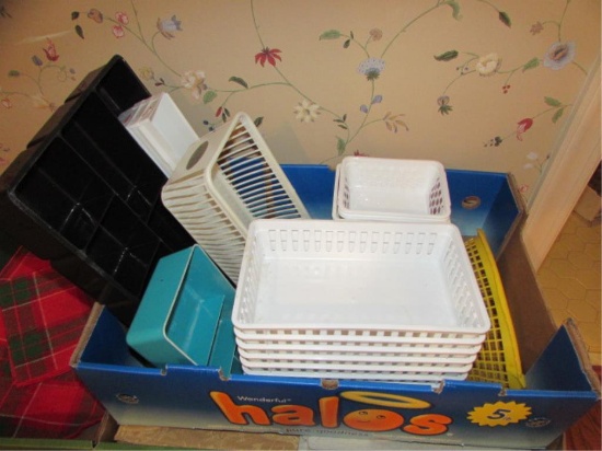 Large Assortment of Small Plastic Bins