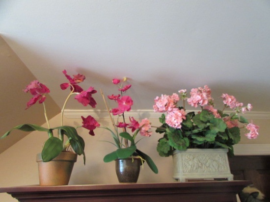 (3) Silk Flower Arrangements