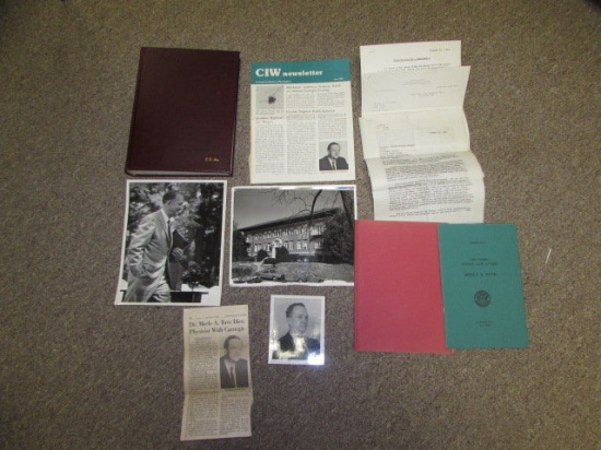 Leather Bound Book - M.A. Tuve Speeches