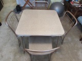 Card Table & (4) Folding Chairs