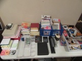 Large  Assortment of Office Supplies:  Hole