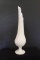 Fenton Milk Glass Hobnail Footed Vase--14 1/2