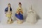 (2) Coventry Ceramic Figurines and (1) Unmarked