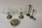 Assorted Sterling Silver Items:  (2) Footed