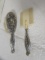 Antique Sterling Silver Baby Brush & Com