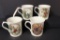 (4) Coffee Mugs; Lenox-Nature's Collage Mug