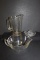 (3) Vintage Glass Items;  Pitcher, Mixing Bowl