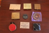 (6) Vintage Compacts, Mini Jewel & Earring Case,