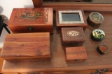 (8) Dresser & Jewelry Boxes including Lane