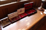 (4) Men's Jewelry Cases with Jewelry--Cuff Links,