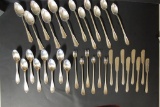 Assorted Silver Plate Flatware:  (7) WGNS