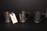 (3) Silver Plate Cups:  (2) Simpson Hall Miller &