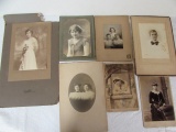 (7) Cabinet Cards--Victorian and Edwardian