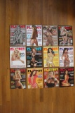 (12) Playboy Magazines--January-December 2007