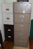 (3) Metal File Cabinets:  (1) 5-Drawer Shaw