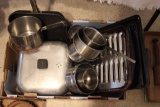 Electric Skillet and Assorted Cookware