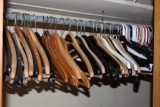 Assorted Hangers & Revolving Tie Rack