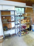 (2) Metal Shelves