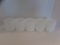(5) Glasbake D Handle Coffee Mugs