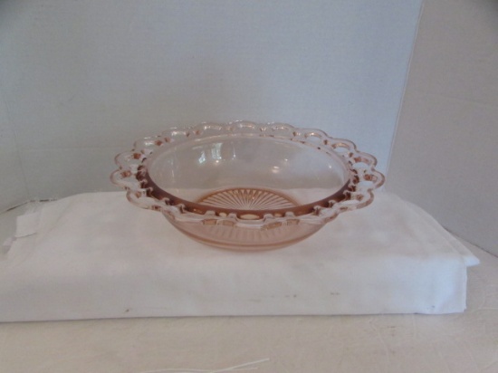 Pink Depression Glass Bowl