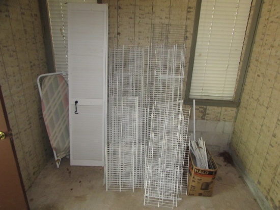 Large Assortment of Metal Wire Shelving,