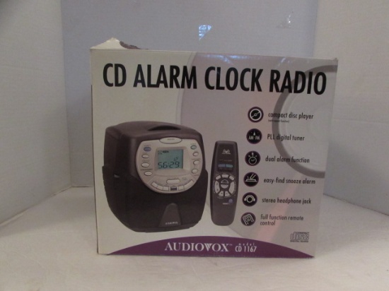 Audiovox CD Alarm Clock Radio--Model CD1167